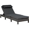Image 1 : BNIB Patioflare Laura Patio Lounger, Grey Wicker RV: $440