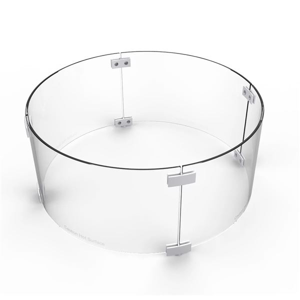 BNIB Paramount Round Wind Guard 28-In Clear Tempered Glass RV: $169