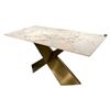 Image 2 : BNIB Luis 59" Cloud Sintered Stone Dining Table - RV: $1499, 59" x 31.5" x 30"