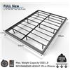 Image 2 : 26.9cm High Full Floating Bed Frame with LED Lights - RV: $250 CAD