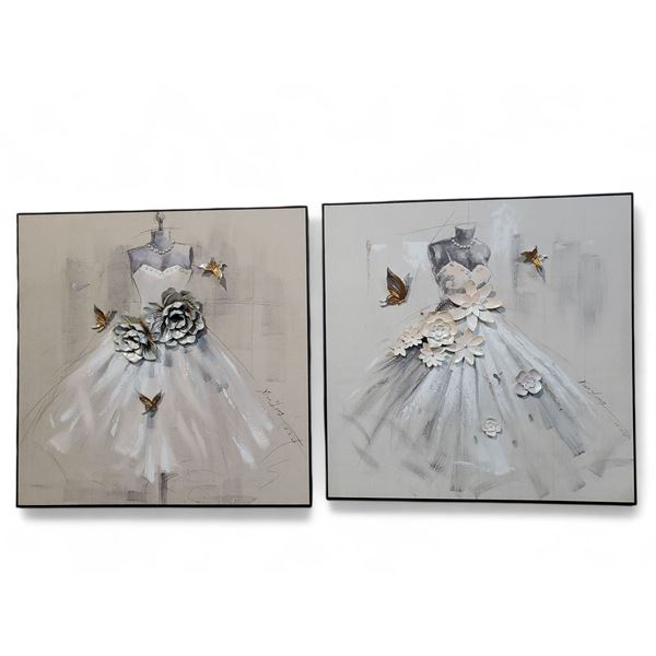 BNIB Model - Luxury Wall Art - RV: $220 CAD - 100 x 100 cm x 2 Panels