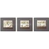Image 1 : BNIB 60 Waltz (Gold) - Luxury Wall Art with frame - RV: $280 CAD - 65.3 x 65.3 cm x 3 panels