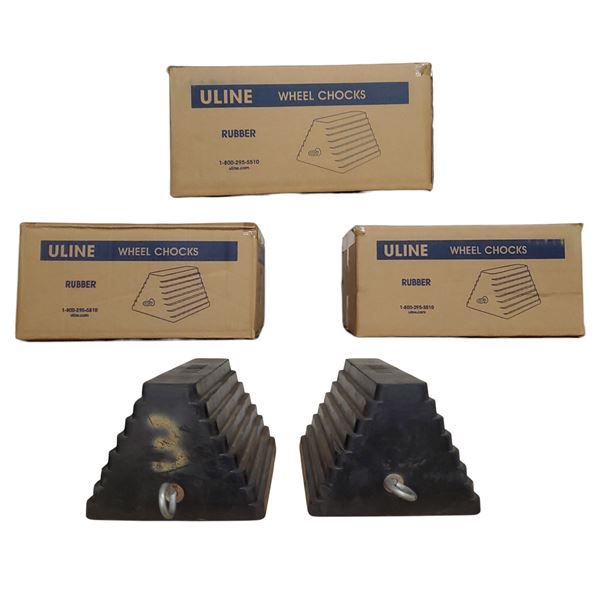 5 Uline Wheel Rubber Chocks