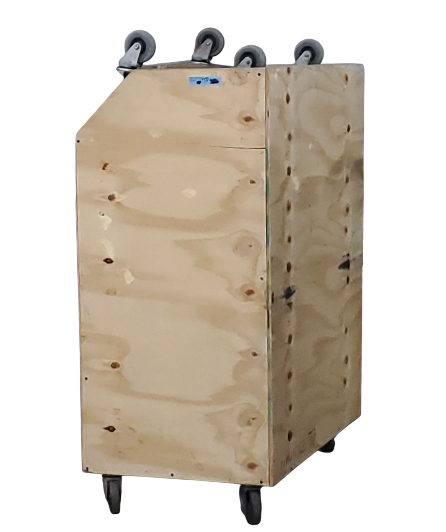 Moving Blanket Rack Large Group of Moving Blankets w/ Rolling Wooden Storage Cart, H55