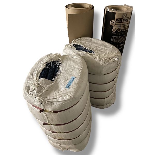 20+ Pcs New Moving Blankets and 1.5 Roll Ram Board Floor Protection