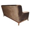 Image 2 : New Modern Chocolate Brown Velvet Sofa - H35" x W88" x D37" (Display item - As is)