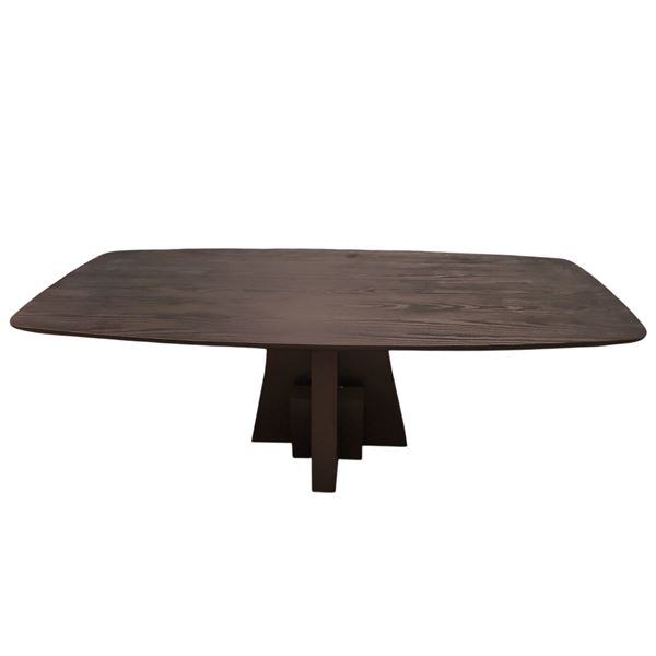 New LH Large Dining Table - Black, H29" x W86" x D39"  (store display item without box)