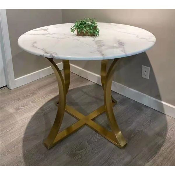 New Anothey Marble Dining Table - RV: $1299, H30" x Dia. 27.5" (without box)