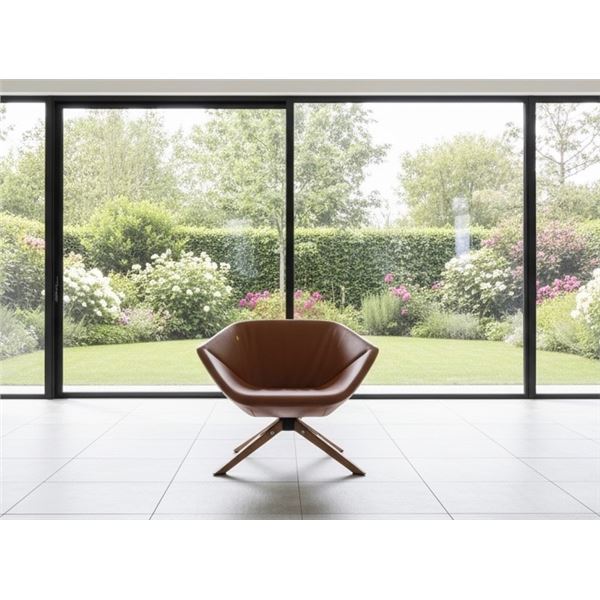 Avenue Road - New ELLA Swivel Chair - RV: $4160 CAD, H70 x W83 x 69 cm -  Walnut Matt Lacquered 3-to