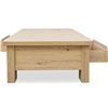 Image 3 : Moe's - GRAHAM STORAGE COFFEE TABLE RUSTIC OAK - RP:  $2,449 - Dimensions: 60"W x 35"D x 17"H -Model
