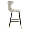 Image 2 : New Enrique Bar Stool - Pearl White