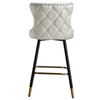 Image 3 : New Enrique Bar Stool - Pearl White