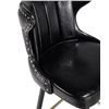 Image 4 : New Enrique Bar Stool - Jet Black