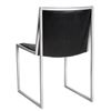 Image 3 : Blair Set of 2 Dining Chairs - Stainless Steel, Black Crocodile Pattern. Retail Value $798 each