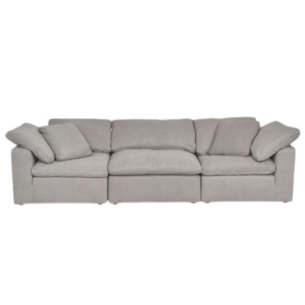 BNIB Moe's - TERRA 3PC MODULAR SOFA LIGHT GREY - RP: $5000 - Dimensions: 114.0W X 76.0"