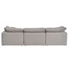 Image 2 : BNIB Moe's - TERRA 3PC MODULAR SOFA LIGHT GREY - RP: $5000 - Dimensions: 114.0W X 76.0"