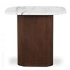 Image 1 : BNIB Moe's - DASH ACCENT TABLE CALACATTA MARBLE - RP: $1,149 - Dimensions: 24"W x 24"D x 22"H - Mode