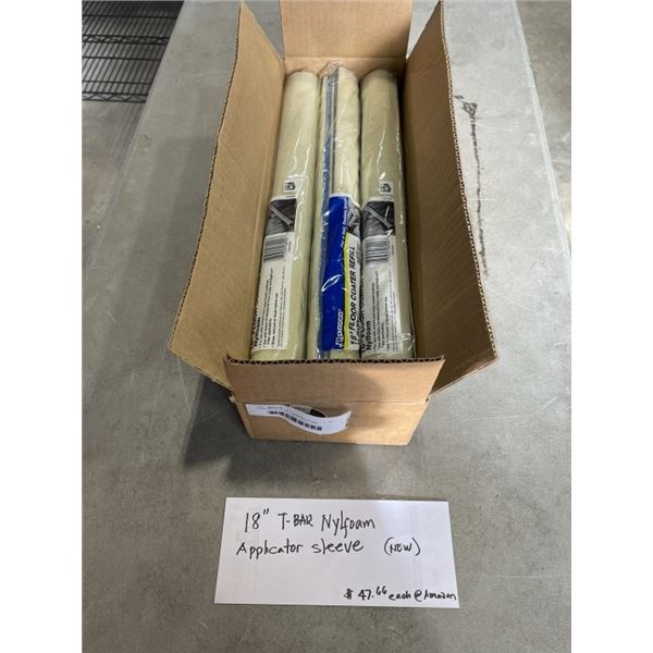 CASE OF NEW 18" T-BAR NYLFOAM APPLICATOR SLEEVES