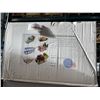 Image 2 : 2 NEW 9PC CLEAR PLASTIC FOOD STORAGE BINS