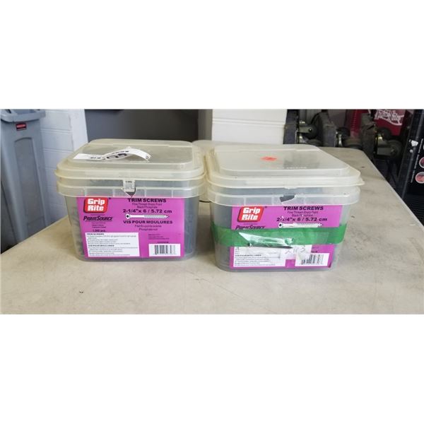 2 BOXES OF TRIM SCREWS