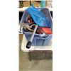 Image 2 : 2 TOTES OF PLUMBING SUPPLIES, TOOLS, ETC