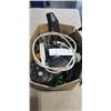 Image 1 : BOX OF ASSORTED CORDS AND NAIL GUNS