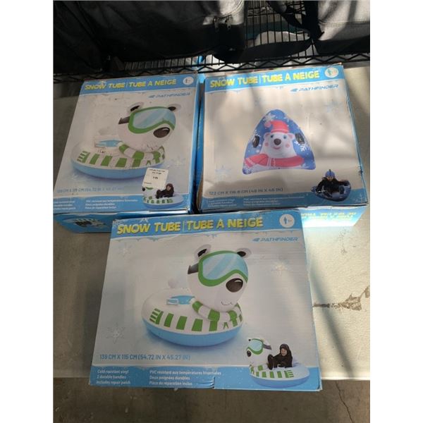 3 NEW SNOW TUBES