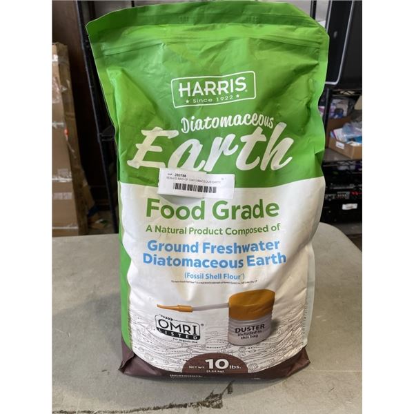 SEALED BAG OF DIATOMACEOUS EARTH, 10LBS