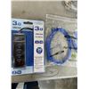 Image 4 : LOT OF CHARGING CABLES, CAT CABLE, USB LED LIGHTS, ETC