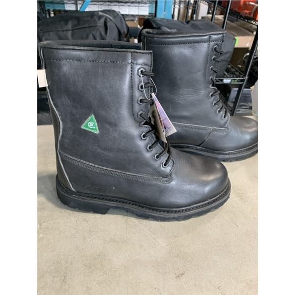 DAFFO MODE SIZE 11 STEEL TOE WORK BOOTS, BLACK