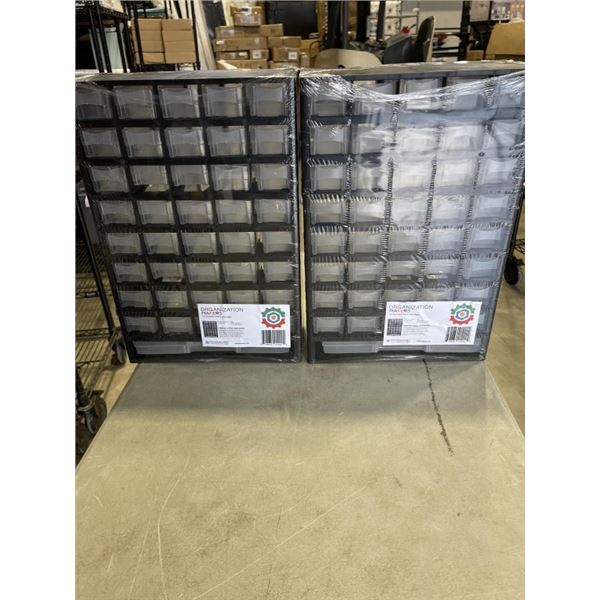 2 NEW 41 DRAWER PARTS ORGANIZERS