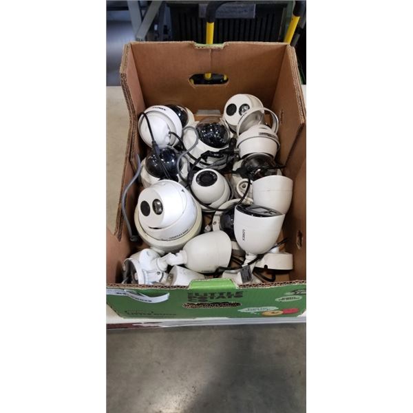 BOX OF SECURITY CAMERAS