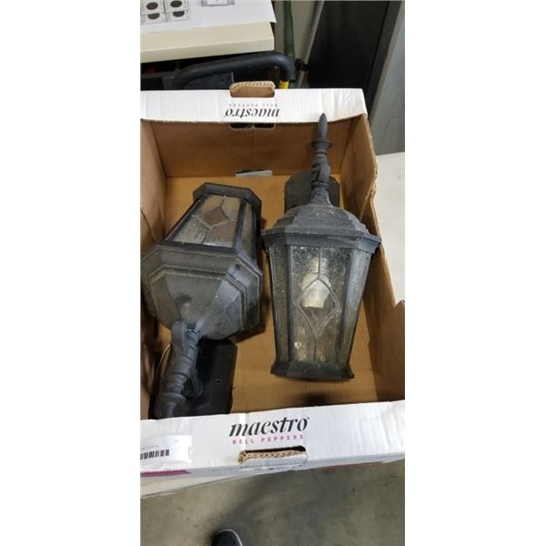 2 OUTDOOR SCONCE LIGHTS