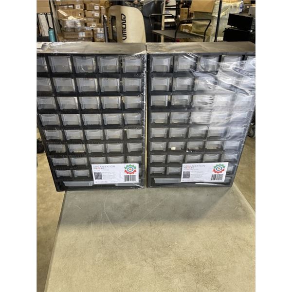 2 NEW 41 DRAWER PARTS ORGANIZERS