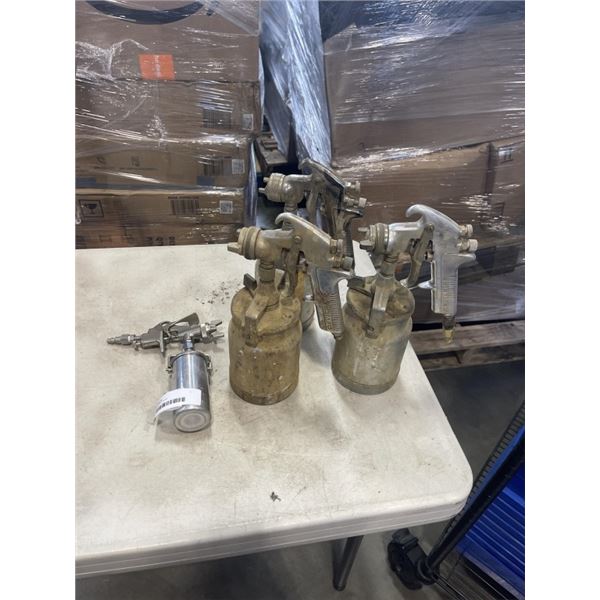 4 PAINT SPRAY GUNS