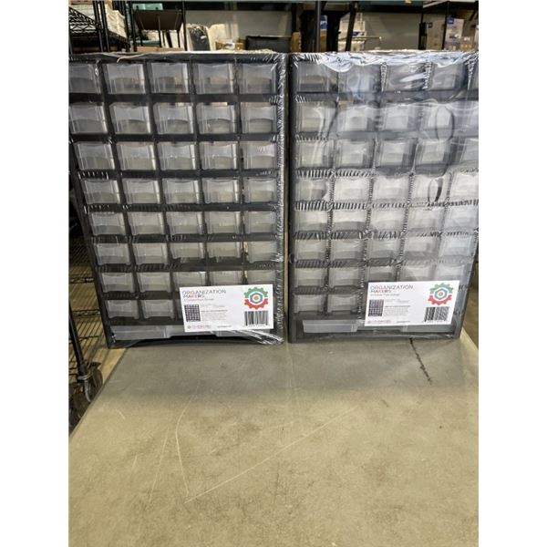 2 NEW 41 DRAWER PARTS ORGANIZERS
