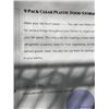 Image 2 : 2 NEW 9PC CLEAR PLASTIC FOOD STORAGE BINS