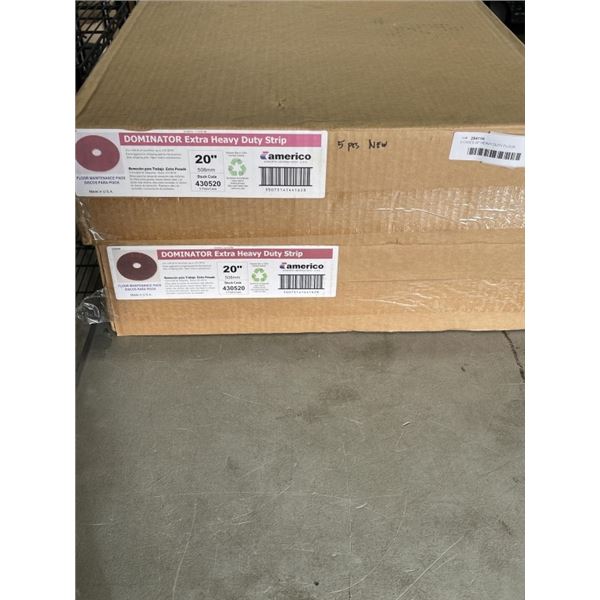 2 CASES 20" HEAVY DUTY FLOOR MAINTENANCE PADS