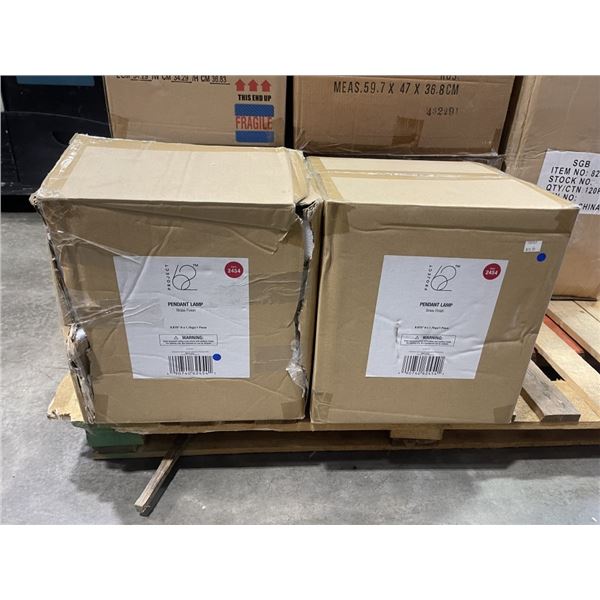 2 NEW PROJECT 62 PENDANT LAMP IN BRASS FINISH