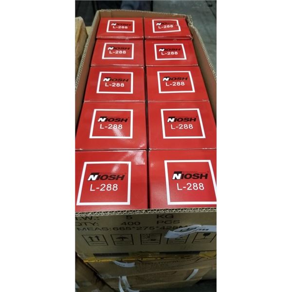 CASE OF NEW N95 PARTICULATE RESPIRATORS20 PER BOX, 10 BOXES TOTAL