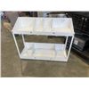 Image 1 : WHITE DISPLAY TABLE, 41 X 13 X 24