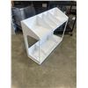 Image 2 : WHITE DISPLAY TABLE, 41 X 13 X 24