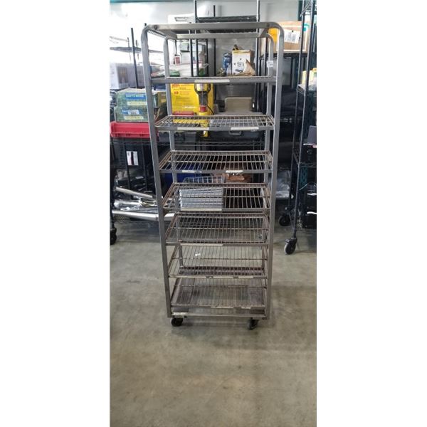 ROLLING BAKERS RACK, 70 INCH TALL X 26 X 20.5