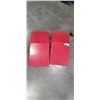 Image 2 : RED MOTORCYCLE / DIRT BIKE WHEEL CHOCK, AND 2 RAMPS