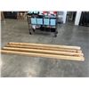 Image 3 : 4 NEW SELKIRK PREMIUM 4 X 4 CEDAR POSTS, 10FT LONG, STAIN READY