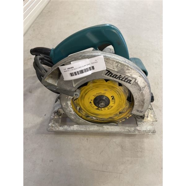 MAKITA 7-1/4 INCH CIRCULAR SAW, TESTED WORKING MODEL 5007FA