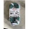 Image 1 : NEW INDOOR OUTDOOR HEAVY DUTY 3 WIRE LIGHTED 50FT EXTENSION CORD, 14AWG, GREEN
