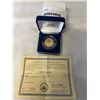 Image 1 : 1929 24K GOLD PLATED $5 COIN WITH COA