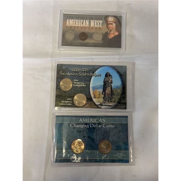 3 USA COMMEMORATIVE COIN SETS