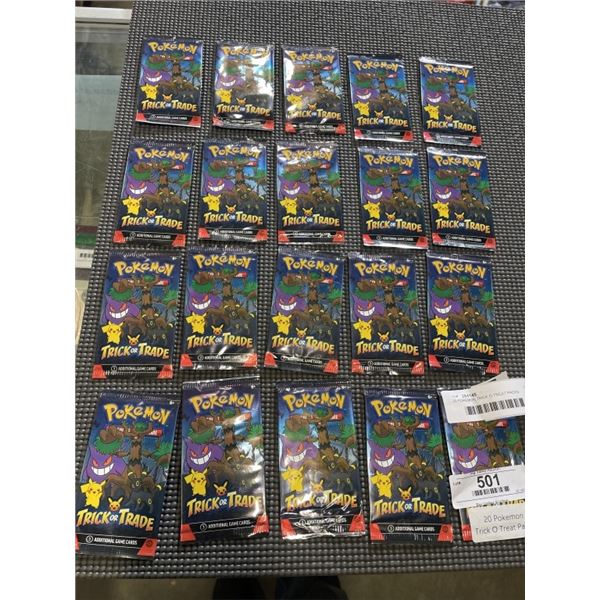 20 POKEMON TRICK O TREAT PACKS